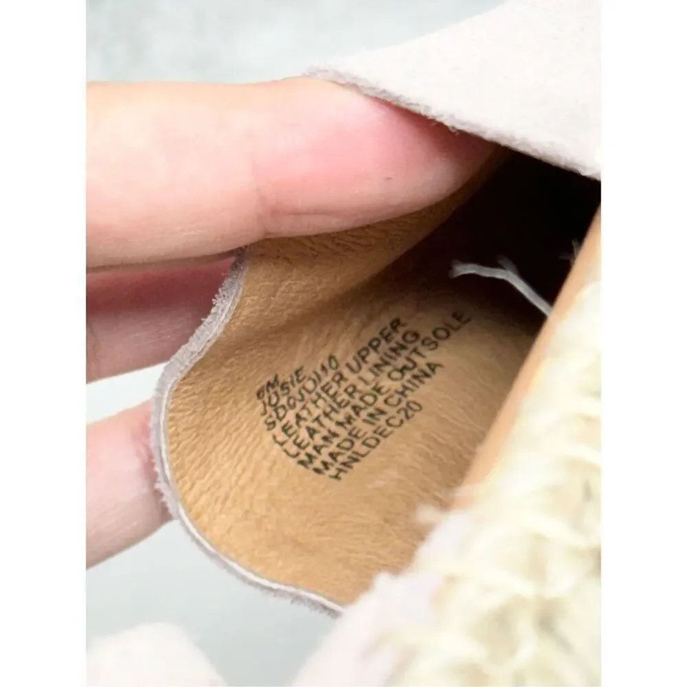 Splendid Espadrille Size 6 Pink‎ Leather Suede Ankle Strap Padded Round Toe Shoe